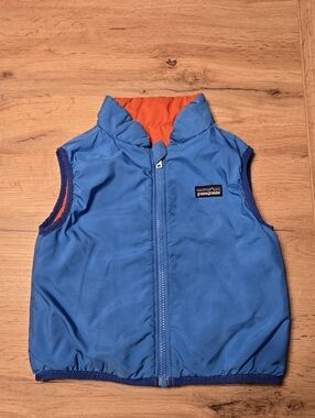 Patagonia Bright Blue Kids Puffer Vest 18-24 months